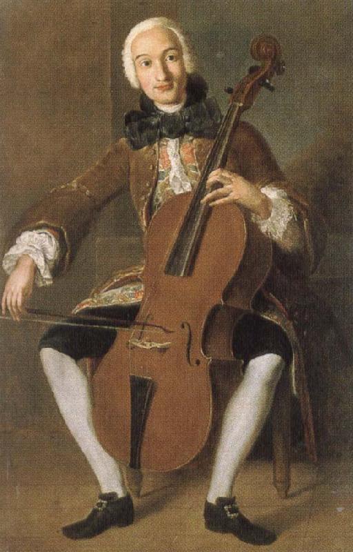 Johann Wolfgang von Goethe who worked in vienna and madrid. he was a fine cellist oil painting image